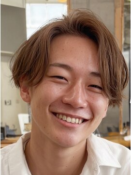 メンズ ルシードスタイル アウラ 松戸市五香(LUCIDO STYLE Aura) ニュアンスサーフ×ショートセンターパートの爽やかヘア/メンズ