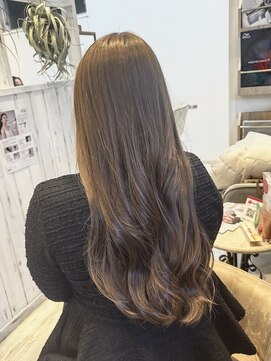 アンソル オブ リシェール(N'SOL of RICHAIR) 黒髪/ボブルフ/ネビージュ/小顔/ワンレン/髪質改善/前髪