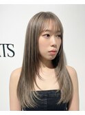 小顔効果韓国レイヤースタイル/ハイトーン