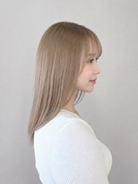 コタ 水戸(COHTA) ホワイトミルクティーグレージュ×顔周りレイヤーカット