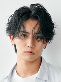 札幌大通ツイストスパイラルパーマ縦落ちパーマセンターパート