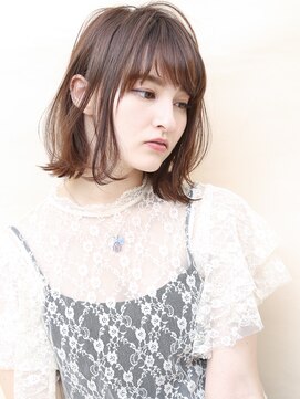 ユージュアル(THE USUAL) デジタルパーマミルクティーブロンドワンホンレイヤー夏 45