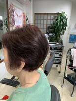 サロン ド シルク 絹延橋美容室/ショートボブ/ミセスショート/ブラウンカラー