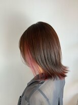 ヘアデザイン アンジェロカフェ(Hair Design Angelo cafe)&nbsp;ピンクカラー/ミディアムスタイル/20代30代40代