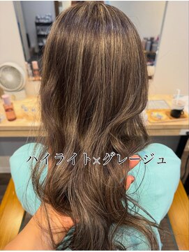 アンリルヘア(enrire hair.) ハイライト×グレージュ