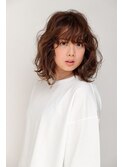 ２０代３０代大人可愛いモカベージュナチュラルヘアー美肌