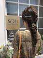 ソウ ヘアドレッシング(SOU Hair Dressing) 結婚式に参列されるお客様のヘアセットです(^^)