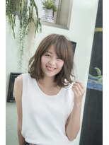 ヘアーミューズ リベロ(hair muse Livero) 【Livero】モテ髪ミディ×ベージュ 3