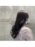 前髪/グレーベージュ/アッシュカラー/ブラウン/レイヤーロング