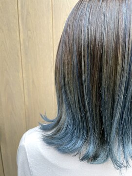 エイト 上野店(EIGHT ueno) 【EIGHT上野】日木[NIKI]_グラデーションターコイズブルー