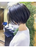 30代/40代/50代・絶壁解消・小顔前下がりショートボブ【中村】