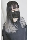 :グラデーションカラー :ホワイトグレージュ :ダークアッシュ