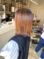 ヘアメイク ゼロ(0)&nbsp;ツートンオレンジカラー