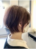 30代 40代 ショート 白髪ぼかし