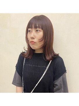 インサイドアウト(IN SIDE OUT+) 顔まわりウルフ /  チェリーレッド【IN SIDE OUT＋】