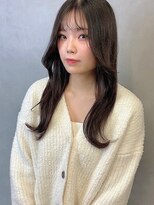 アイユー(ii+U) レイヤーロング　髪質改善　ブラウンベージュ