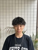 スウェル 船橋店(Swell)&nbsp;ハイライト/マッシュパーマ/ウルフ/アッシュブラック1