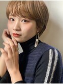 ”ブラウンベージュ×マッシュショート”　なかもと はな