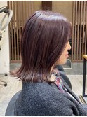 ミルクティーベージュカラーくびれヘアグレージュカラー韓国