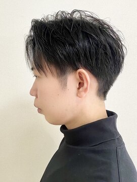 メンズヘア アリエス(men's hair ARIES) かきあげショートセンターパート