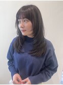 【ハクラ】レイヤーカット 顔まわりレイヤー ロングウルフ