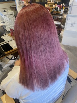 アリスバイブランニューリブ 難波店(ALICE by Brandnew×LIV) 難波美容室　透明感艶感！　ブリーチピンクカラー/ローズピンク