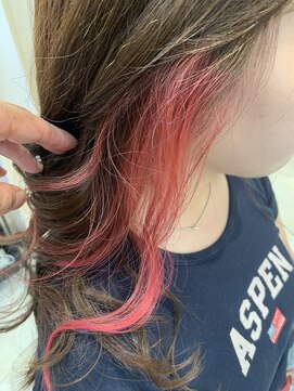 アッシュ 仙川店(Ash) ニュアンスカラーベビーピンクヘルシースタイルイヤリングカラー