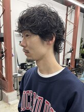 ボウ(BOW) 【BOW style】30代40代マッシュウルフパーマ