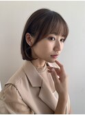 耳掛け内巻きボブ