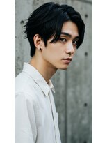 メンズオリノ 西田辺 阿倍野(men's olino)&nbsp;men'sセンターパート ダークカラー マッシュ　ストリート