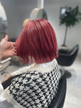 ルモ(Lumo) 【HIROMI指名】チェリーレッド/色落ちで薄ピンクになるカラー