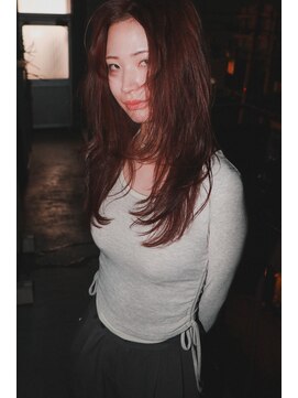 アイン(eim) レッドブラウン/ハッシュカット