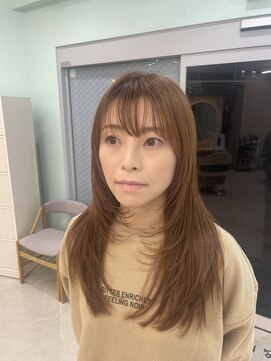 アース 上本町店(HAIR&MAKE EARTH) 韓国ヘア似合わせレイヤーカット前髪顔周りカット大人美人