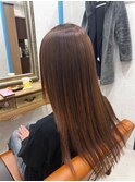 20代30代40代髪質改善カラーショコラブラウン艶感ロング