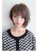 ★BERRY美髪切りっぱなしボブタンバルモリシフォンベージュ艶髪