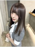 ミルクティーブラウン/髪質改善カラー/髪質改善/ストレート/池袋