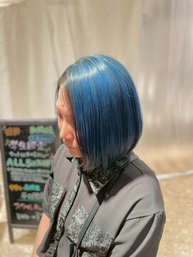 アース 千葉店(HAIR&MAKE EARTH) 髪質改善ブルーカラー
