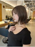 外ハネボブ×インナーカラー