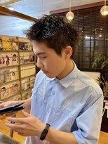 ラフ バイ マグ 南松本(R.A.F. by Mag)&nbsp;松本スパイキーショートカットビジネスヘア短髪ツイストパーマ