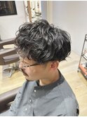 メンズパーマ・波巻きパーマ・カルマパーマ・メンズカット