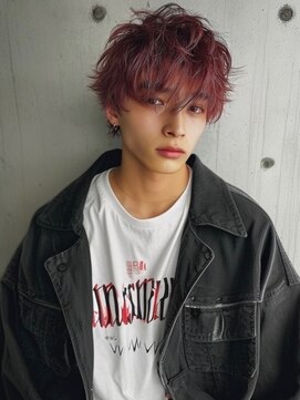 ネハス(nehus.) メンズカット/メンズブリーチ/メンズシャドールーツダブルカラー