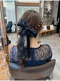ヘアセットヘアアレンジ結婚式お呼ばれセット/京都/河原町
