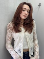 ハロ(Halo)&nbsp;レイヤーカット/海外レイヤー/オレンジブラウン