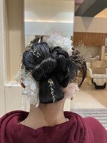 メリーボブ(merry bob)&nbsp;成人式ヘアセット　リボン×カチモリ