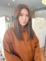 ムク(Muku)&nbsp;さらっとストレート×やわらかオリーブベージュ
