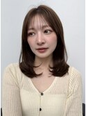 ナチュラルなのにちゃんと可愛いくびれミディ