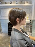 クールショート/顔周りカット/前髪白髪/20代30代40代50代/