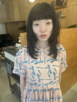 パークホワイト 代官山(PARK White) バタフライカットハッシュウルフミントグレージュ