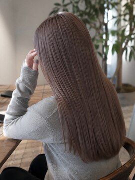 テーラヘアー 我孫子店(TELA HAIR) 【髪質改善カラー】ラベンダーグレージュ×艶髪