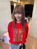 ソラス 緑地公園店(SOLAS)&nbsp;ミディアムヘア/wカラー/ピンクベージュ/レイヤーカット